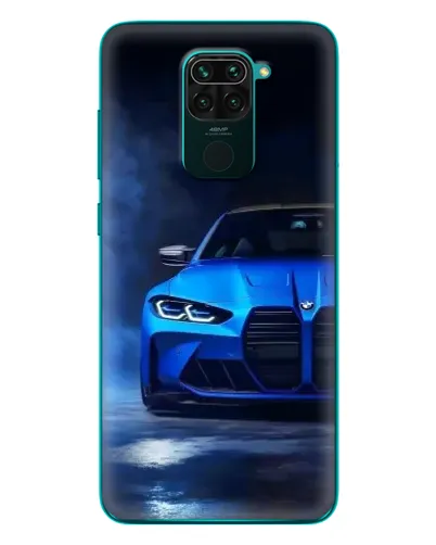 Чехол для Xiaomi Redmi 10X с картинкой «Голубая BMW M4»