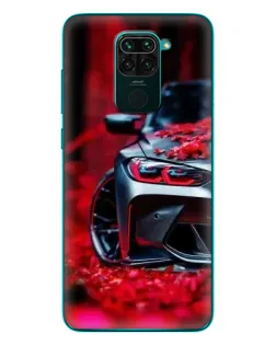 Чехол для Xiaomi Redmi 10X с картинкой «Спортивная BMW и цветы» Чехол для Xiaomi Redmi 10X с картинкой «Спортивная BMW и цветы»