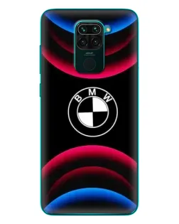 Чехол для Xiaomi Redmi 10X с картинкой «Логотип BMW и неоновые дуги» Чехол для Xiaomi Redmi 10X с картинкой «Логотип BMW и неоновые дуги»