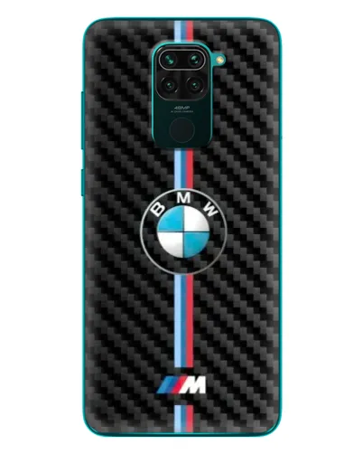 Чехол для Xiaomi Redmi 10X с картинкой «Эмблема BMW и карбон»