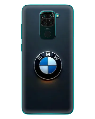 Чехол для Xiaomi Redmi 10X с картинкой «Логотип BMW — минимализм»