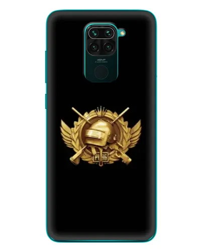 Чохол для Xiaomi Redmi 10X з картинкою «PUBG — помаранчевий градієнт»