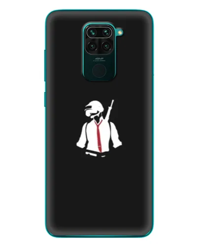 Чохол для Xiaomi Redmi 10X з картинкою «PUBG — силует воїна»