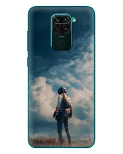 Чохол для Xiaomi Redmi 10X з картинкою «Герой PUBG на скелі»