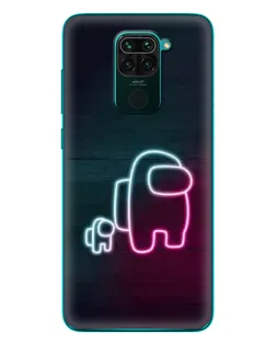Чохол для Xiaomi Redmi 10X з картинкою «Among Us неон-арт»