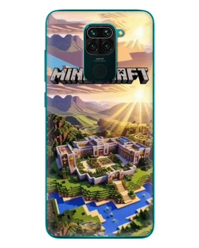 Чохол для Xiaomi Redmi 10X з картинкою «Minecraft панорама»