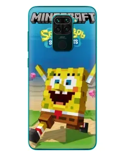 Чехол для Xiaomi Redmi 10X с картинкой «Губка Боб Minecraft» Чехол для Xiaomi Redmi 10X с картинкой «Губка Боб Minecraft»