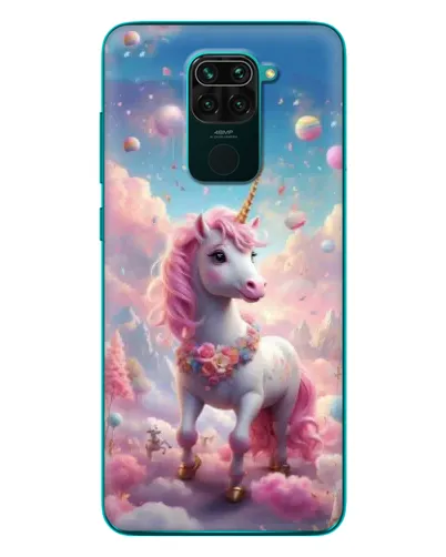 Чехол для Xiaomi Redmi 10X с картинкой «Единорог среди облаков»