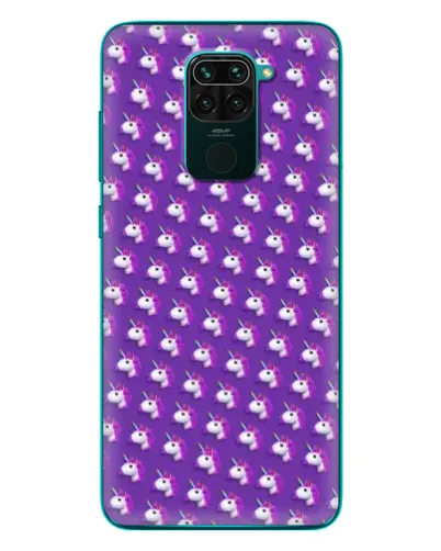 Чехол для Xiaomi Redmi 10X с картинкой «Единороги на фиолетовом»