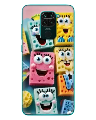 Чохол для Xiaomi Redmi 10X з картинкою «Кольорові губки»