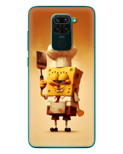 Чохол для Xiaomi Redmi 10X з картинкою «Губка Боб кухар»