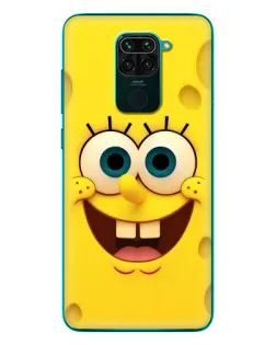 Чохол для Xiaomi Redmi 10X з картинкою «Губка Боб посмішка»