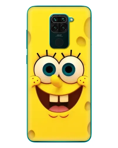 Чохол для Xiaomi Redmi 10X з картинкою «Губка Боб посмішка»