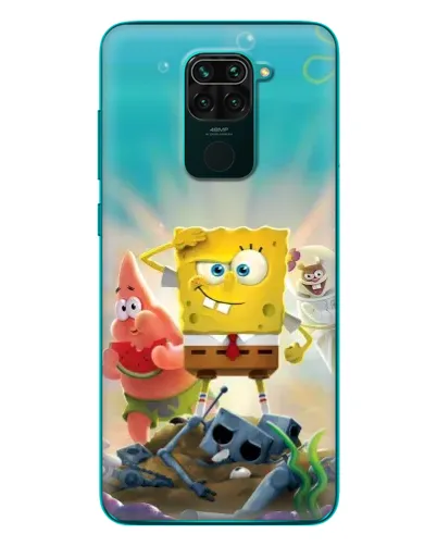 Чохол для Xiaomi Redmi 10X з картинкою «Спанч Боб переможець»