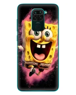 Чохол для Xiaomi Redmi 10X з картинкою «Вибуховий Спанч Боб»
