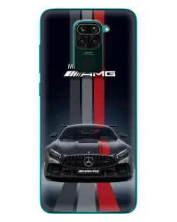 Чохол для Xiaomi Redmi 10X з картинкою «Mercedes — білий карбон»