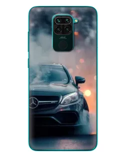 Чехол для Xiaomi Redmi 10X с картинкой «Mercedes — ночной город»