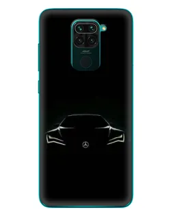 Чехол для Xiaomi Redmi 10X с картинкой «Mercedes — силуэт авто» Чехол для Xiaomi Redmi 10X с картинкой «Mercedes — силуэт авто»