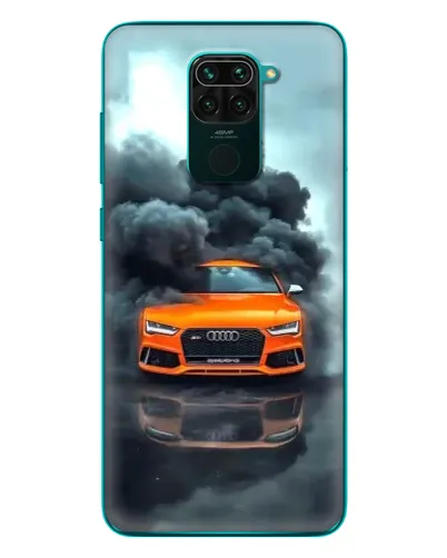 Чехол для Xiaomi Redmi 10X с картинкой «Audi в облаках дыма»