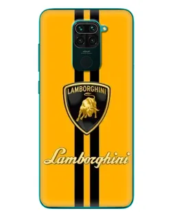 Чохол для Xiaomi Redmi 10X з картинкою «Lamborghini Stripe жовтий»