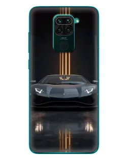 Чохол для Xiaomi Redmi 10X з картинкою «Lamborghini золоті лінії»