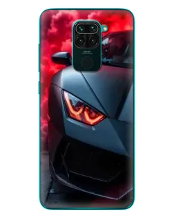 Чохол для Xiaomi Redmi 10X з картинкою «Lamborghini червоне сяйво»