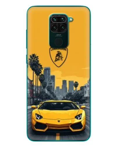 Чехол для Xiaomi Redmi 10X с картинкой «Желтый Lamborghini город» Чехол для Xiaomi Redmi 10X с картинкой «Желтый Lamborghini город»