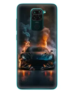Чохол для Xiaomi Redmi 10X з картинкою «Lamborghini димна естетика»