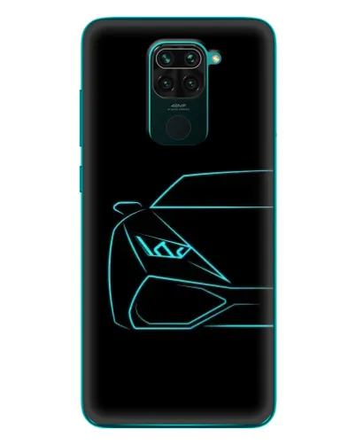 Чехол для Xiaomi Redmi 10X с картинкой «Голубой силуэт Lamborghini» Чехол для Xiaomi Redmi 10X с картинкой «Голубой силуэт Lamborghini»