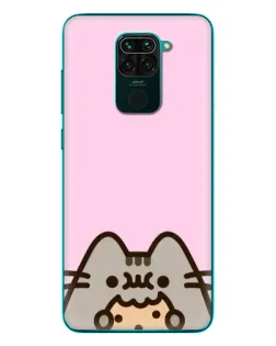 Чохол для Xiaomi Redmi 10X з картинкою «Pusheen та печиво»