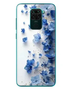 Чехол для Xiaomi Redmi 10X с картинкой «Голубой цветочный каскад»