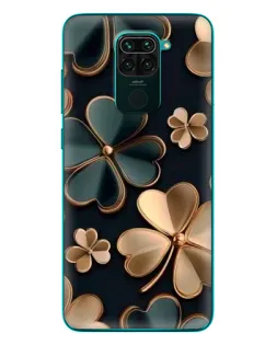 Чехол для Xiaomi Redmi 10X с картинкой «Клевер в золоте»