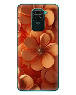 Чехол для Xiaomi Redmi 10X с картинкой «Оранжевый макро цветок»