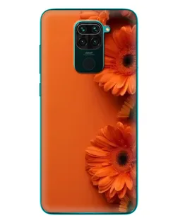 Чехол для Xiaomi Redmi 10X с картинкой «Оранжевые герберы»