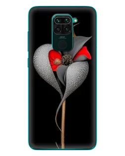 Чехол для Xiaomi Redmi 10X с картинкой «Серебряный фантазийный цветок»