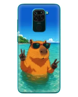 Чохол для Xiaomi Redmi 10X з картинкою «Морська капібара»