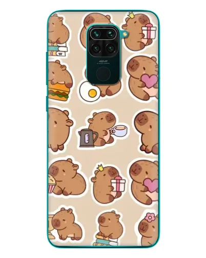 Чехол для Xiaomi Redmi 10X с картинкой «Капибары паттерн» Чехол для Xiaomi Redmi 10X с картинкой «Капибары паттерн»