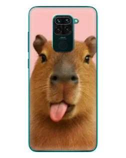 Чохол для Xiaomi Redmi 10X з картинкою «Капібара з язиком»