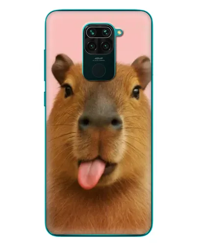 Чехол для Xiaomi Redmi 10X с картинкой «Капибара с языком» Чехол для Xiaomi Redmi 10X с картинкой «Капибара с языком»