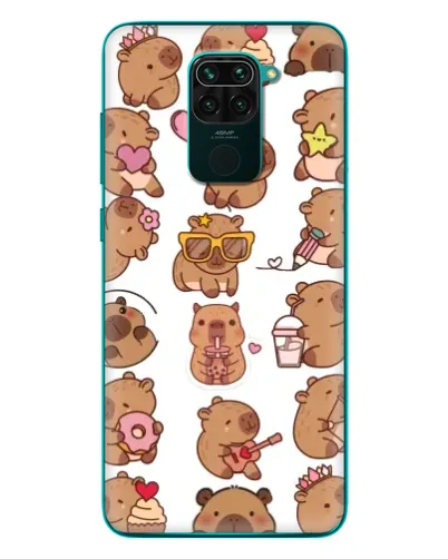Чехол для Xiaomi Redmi 10X с картинкой «Стикерпак с капибарами» Чехол для Xiaomi Redmi 10X с картинкой «Стикерпак с капибарами»