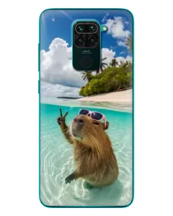 Чохол для Xiaomi Redmi 10X з картинкою «Капібара на морі»