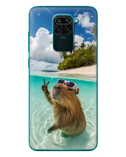 Чехол для Xiaomi Redmi 10X с картинкой «Капибара на море» Чехол для Xiaomi Redmi 10X с картинкой «Капибара на море»
