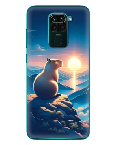 Чехол для Xiaomi Redmi 10X с картинкой «Закат солнца с капибарой» Чехол для Xiaomi Redmi 10X с картинкой «Закат солнца с капибарой»