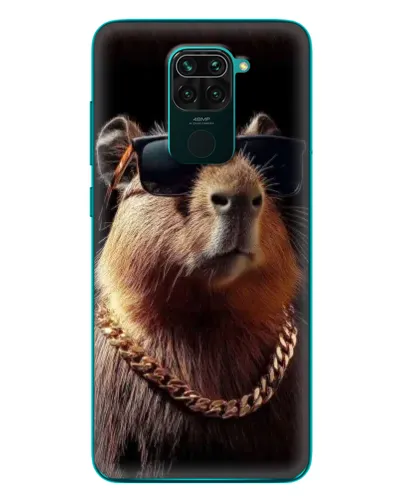 Чехол для Xiaomi Redmi 10X с картинкой «Капибара золотая цепь» Чехол для Xiaomi Redmi 10X с картинкой «Капибара золотая цепь»