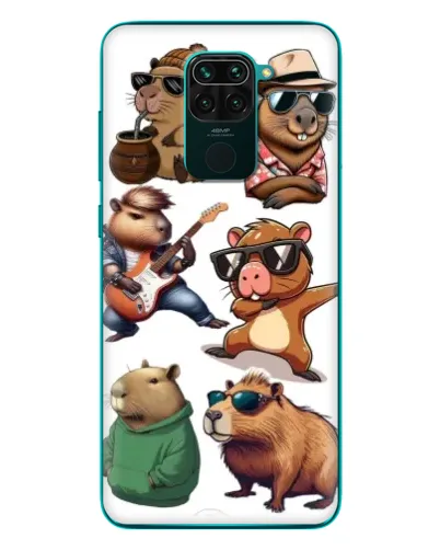 Чехол для Xiaomi Redmi 10X с картинкой «Крутые капибары музыканты» Чехол для Xiaomi Redmi 10X с картинкой «Крутые капибары музыканты»