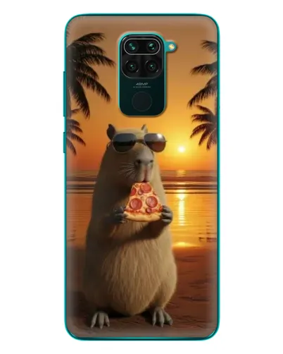 Чехол для Xiaomi Redmi 10X с картинкой «Капибара с пиццей» Чехол для Xiaomi Redmi 10X с картинкой «Капибара с пиццей»