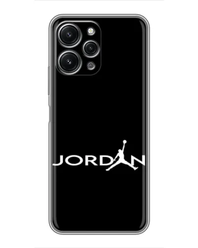 Чехол для Xiaomi Redmi 12 (5G) с картинкой «Jordan White Logo»