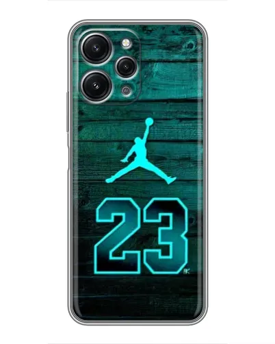 Чехол для Xiaomi Redmi 12 (5G) с картинкой «Jordan Cyan 23»