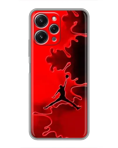 Чехол для Xiaomi Redmi 12 (5G) с картинкой «Jordan Red Smoke»