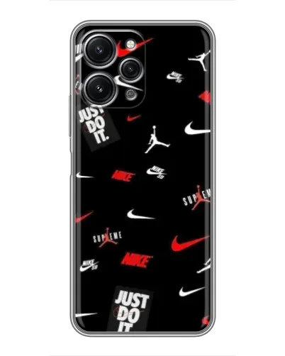 Чехол для Xiaomi Redmi 12 (5G) с картинкой «Nike Mix Pattern»